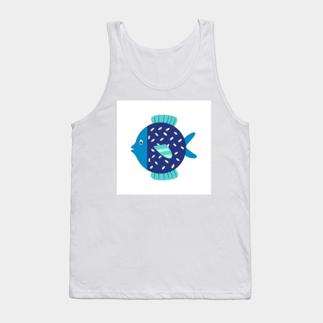 Fish illustration Tank Top by Light of the mind